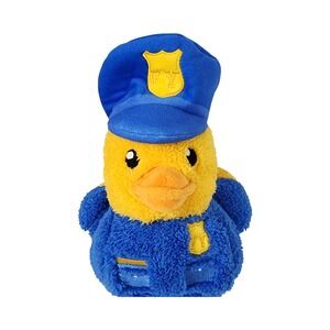 FuzzyYard Police Duck Plush Toy Cute Novelty Stuffed Animal Blue Yellow